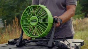 Тест аккумуляторного вентилятора Greenworks G24FAN
