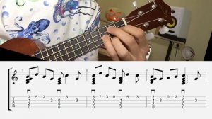 UKULELE. THE ADDAM'S FAMILY THEME UKULELE TUTORIAL