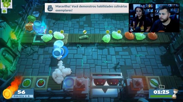 Overcooked 2! All You Can Eat TUTORIAL 4 STARS | Campanha 2 Players смотреть онлайн