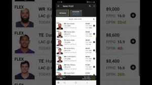 Week 10 NFL Draftkings Picks / Thursday Night Showdown (LAC VS OAK)