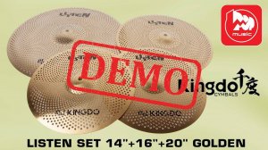 Комплект тарелок KINGDO LISTEN SET - демонстрация звучания