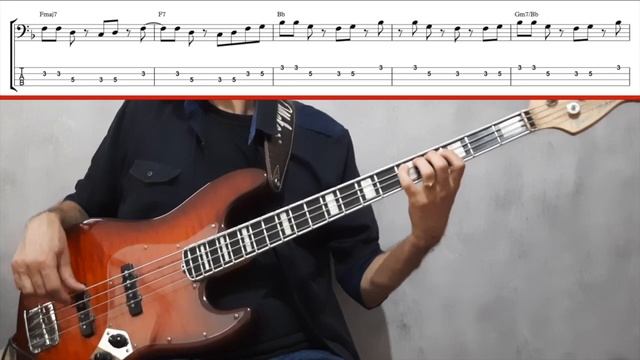 YOU'RE THE FIRST, THE LAST, MY EVERYTHING (Barry White) How to Play Bass Groove Cover with Score