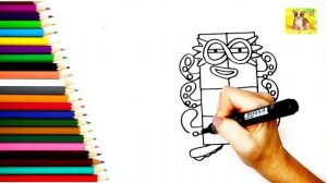 Как нарисовать НАМБЕР БЛОКС.Рисунок НАМБЕР БЛОКС#рисунок#