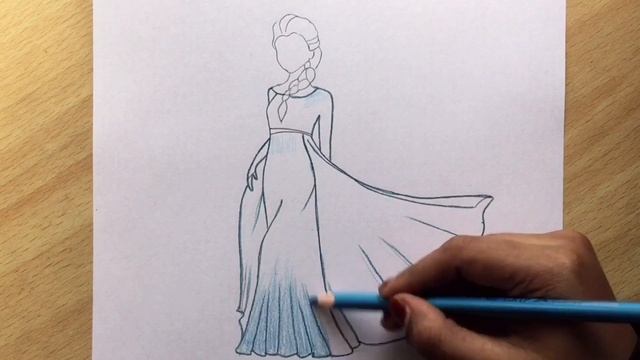 How To Draw Elsa Step by Step || Queen Elsa Drawing || Drawing Frozen 2 смотреть онлайн