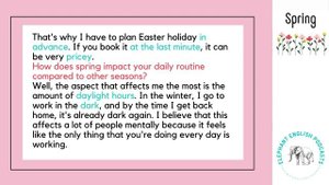 Spring - Intermediate English Listening Practice B1