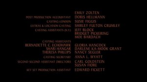 Movie - The Last of the Mohicans (1992) Daniel Day-Lewis, Madeleine Stowe..... End credits.