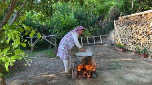 Conservation and Nature of Sunny Uzbekistan! Summer Day in the Village