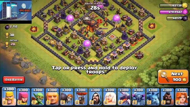 هجمات 300 باولر الجندي الجديد في كلاش اوف كلانس _Clash of Clans - 300 BOWLER