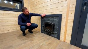 МОДУЛЬНАЯ БАНЯ С ТЕПЛЫМ ПОЛОМ/ БАНЯ "МИРАС" В ЗИМНЕМ ЛЕСУ