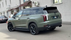 Hyundai Palisade - полировка и оклейка авто, покраска суппортов, подсветка салона, перешив руля