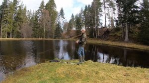 Last Cast - For Now : Fine Rainbow Trout : Small Loch Fishing : Happy Angler