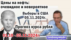 Цены на нефть очевидное и невероятное. Выборы в США 05.11.2024 Прогноз курса рубля