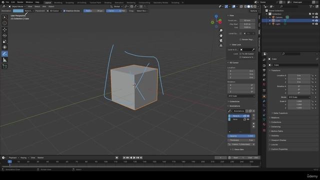 18 - Annotate and measure tools. Blender Beginners Course by Mr Rigged