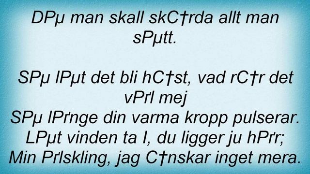 BjГ¶rn Afzelius - HГ¶st Lyrics_1