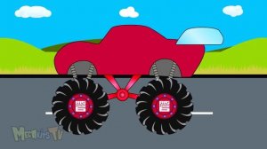 Taxi Truck Ambulance And Big Hero 6 Monster Truck For Kids Video For Kids.flv