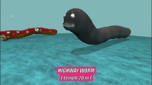Giant Worm Monster Fights Size Comparison | SPORE