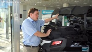 Удобные текстильный кофр и потолочные сумки на CF Moto Z8