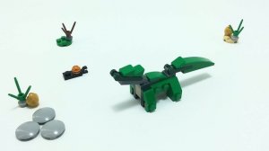 Lego Mini MOC (Part 7) - Dinosaur Brontosaur, Diplodoc - Alternative build tutorial Lego 31058