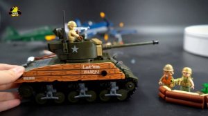 SLUBAN M38-B1110 World War II Pacific Storm: The Sherman M4A3 76W Tank