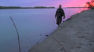 Колышки гнёт!! Закинул в ночь донки на хищника!