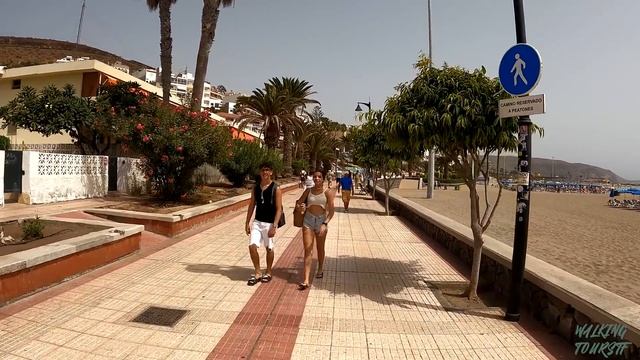 TENERIFE - LOS CRISTIANOS | Calima & High Temperatures ♨️ Last day of Month ● 4K Walk ● March 2023