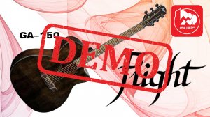 Акустическая гитара FLIGHT GA-150 BK - демонстрация звучания