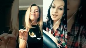 Galinka_malinka & Света-Огонек поют кавер песни Лободы  твои глаза! Та самая реклама