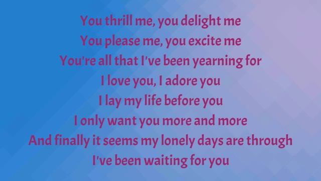 Mamma Mia! Here We Go Again - I've Been Waiting For You (Lyrics) смотреть онлайн