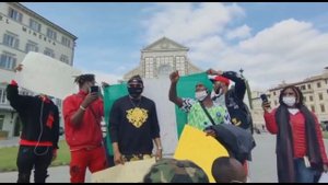 END SARS PROTEST IN ITALY ||NIGERIA YOUTHS  PROTESTING IN ITALY. FLORENCE ITALY.