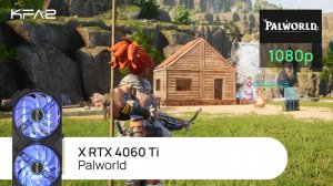 KFA2 X GeForce RTX 4060 Ti Black | Palworld | 1080p (FullHD) разрешение