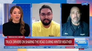 Truck drivers share tips on sharing road during winter weather | Morning in America