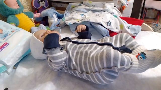 утро с реборном/ Антон идёт в первый раз в ясли/😍🤗👶 смотреть онлайн