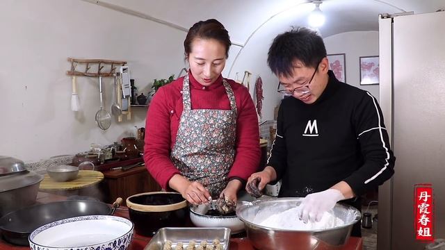 【丹霞春姐】元宵节到了，春姐和弟弟们做元宵，香甜软糯，自己做的就是香 #喜闹元宵