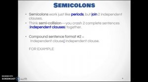 Compound Sentences Notes