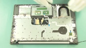 Lenovo Thinkbook FRU_14 Снятие сканера отпечатков пальцев / Fingerprint reader removal
