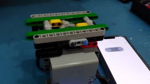 Lego MOC - Simplest and smallest reciprocating machine using Technic parts with variable speed.