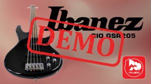 Бас-гитара IBANEZ GIO GSR205-BK - демонстрация звучания