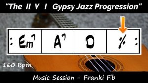 D Major 2-5-1 Gypsy Jazz Manouche Backing Track n°03 - Play Along Guitar