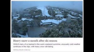 Feet of Snow Australia & New Zealand weeks before Summer, BOM Says 4th Warmest Year Ever (246)