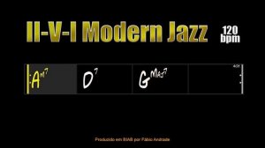 2-5-1 Modern Jazz Backing Track (G major) - II V I - 120bpm