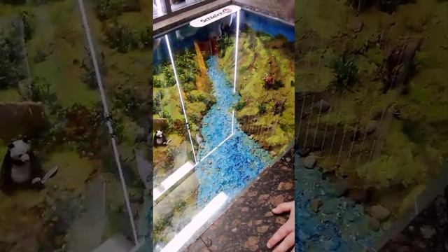 Макет с большими пандами. А вы бы хотели такой иметь у себя дома.