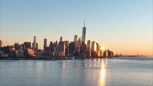 New York City Manhattan Skyline | 4K Drone Footage