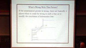 Information Loss (Blackhole topic) | Robert M. Wald