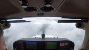 Полет по кругу в облаках. Торбеево. ВПП 22.