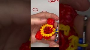 Видео урок :динозавр из резинок. Лумигуруми. Dinosaur (smaller version) tutorial Loomigurumi