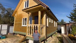 Видео отзыв заказчика о строительстве дома из бруса. СК Эталон СтройДом