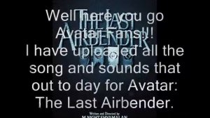 Free The last Airbender Mp3's!!!!