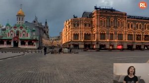 Exclusive video of absolutely empty Red Square during the pandemic 2020 in Moscow