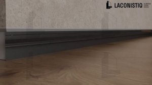 Laconistiq. Монтаж теневого плинтуса. Вариант монтажа 3