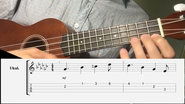 UKULELE. THE SIMPSONS (LITTLE PART) UKULELE TUTORIAL